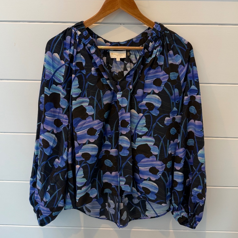 Silk Westside Tie Blouse